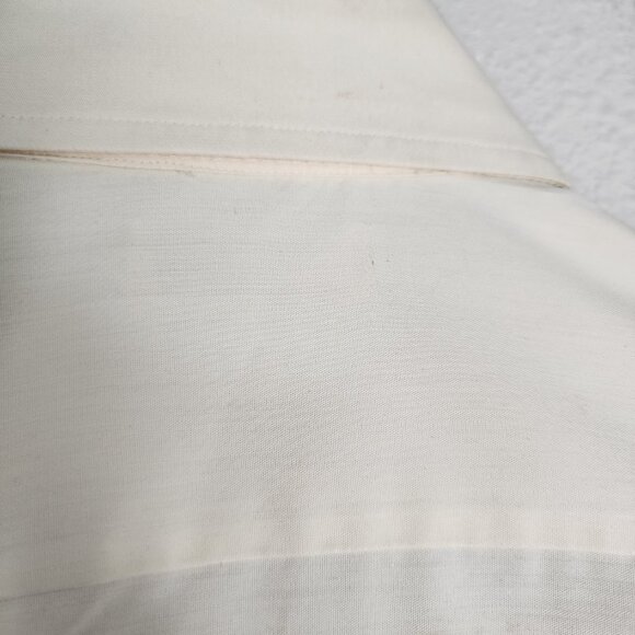 1970s Pierre Cardin Garcon Vintage Dress Shirt in Ivory Size L - Picture 10 of 10